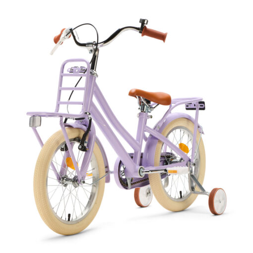 De Generation Urban Junior 16 inch Lila – Kinderfiets is een veilige en stijlvolle fiets voor kinderen van 4 tot 6 jaar. Met zijwieltjes, dubbele remmen en een handige voordrager is dit de perfecte fiets om mee te leren fietsen.