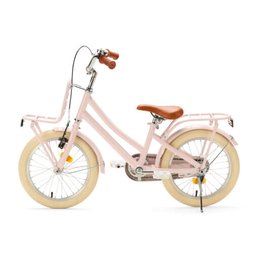 De Generation Urban Junior 16 inch Roze – Kinderfiets is een stijlvolle en veilige fiets voor kinderen van 4 tot 6 jaar. Met zijwieltjes, dubbele remmen en een handige voordrager is deze kinderfiets ideaal om de eerste fietskilometers mee te maken.