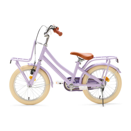 De Generation Urban Junior 16 inch Lila – Kinderfiets is een veilige en stijlvolle fiets voor kinderen van 4 tot 6 jaar. Met zijwieltjes, dubbele remmen en een handige voordrager is dit de perfecte fiets om mee te leren fietsen.