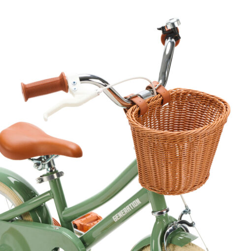 Coole groene kinderfiets 12 inch: stijlvol, veilig, comfortabel, inclusief zijwieltjes! Een perfecte mix van stijl, veiligheid en comfort voor kinderen van 2 - 4 jaar. Laat je kleintje genieten van avontuurlijke ritten!