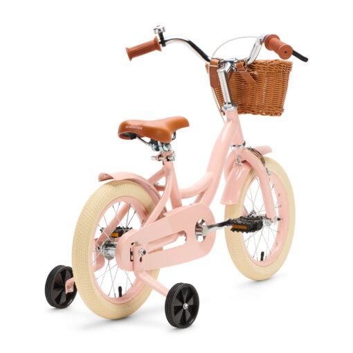 Op de roze Generation Blanco kinderfiets 14 inch met mandje trekt jouw kind zeker de aandacht! Deze stoere fiets, geschikt voor kinderen van 3 tot 5 jaar, wordt met zijwieltjes geleverd en is daarom ook perfect geschikt voor kinderen die nog wat ondersteuning kunnen gebruiken.