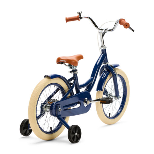 De Generation Blanco 16 inch Donkerblauw is een veilige en stijlvolle kinderfiets voor kinderen van ongeveer 4 tot 6 jaar. Dankzij het stevige frame, handrem en terugtraprem en verstelbaar zadel en stuur is deze fiets ideaal voor dagelijks gebruik en groeit hij mee met je kind.
