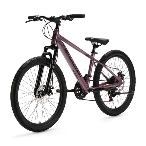 De Generation GT100 24 inch Paars is een lichte en sportieve mountainbike kinderfiets met 21 versnellingen en krachtige schijfremmen. Perfect voor actieve kinderen die klaar zijn voor langere en uitdagendere fietstochten.
