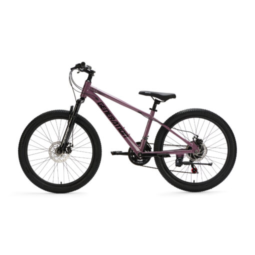 De Generation GT100 24 inch Paars is een lichte en sportieve mountainbike kinderfiets met 21 versnellingen en krachtige schijfremmen. Perfect voor actieve kinderen die klaar zijn voor langere en uitdagendere fietstochten.