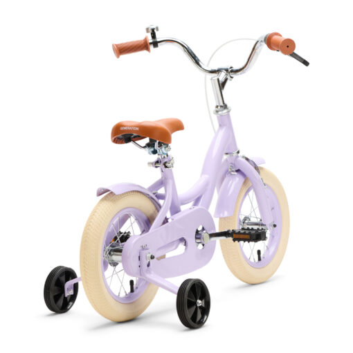 De Generation Blanco 12 inch lila kinderfiets is perfect voor kinderen van 2 tot 4 jaar die leren fietsen. Stevig, veilig en comfortabel, met een vrolijk design voor elke rit.
