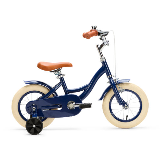 De Generation Blanco 12 inch blauwe kinderfiets is een stevige en stijlvolle eerste fiets voor kinderen van 2 tot 4 jaar. Voorzien van zijwieltjes, terugtraprem en handrem voor optimale veiligheid en controle.