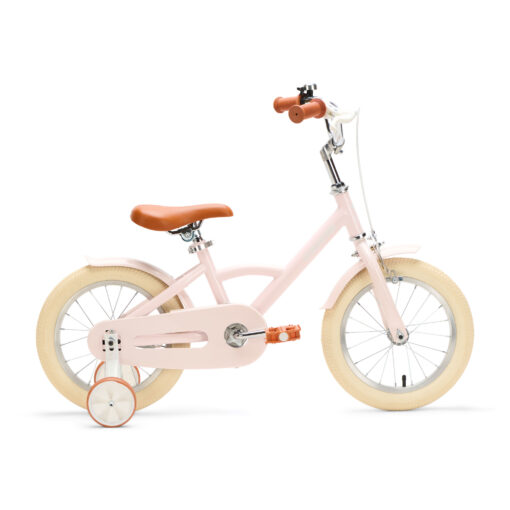 De Generation Classico 14 inch roze kinderfiets is een klassieke en veilige fiets voor kinderen van 3 tot 5 jaar. Met stevig frame, zijwieltjes, terugtraprem en handrem voor optimale controle en comfort.