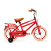 De Generation City 14 inch rood is een lichte en stabiele kinderfiets met zijwieltjes. Ideaal voor jonge kinderen die leren fietsen, met een minimale zadelhoogte van 50 cm en een vrolijk design.