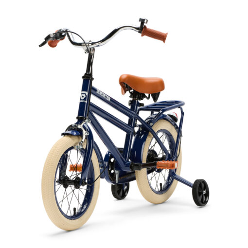 De Generation City 14 inch blauw is een lichte en stabiele kinderfiets met zijwieltjes. Perfect voor jonge kinderen die leren fietsen, met een minimale zadelhoogte van 50 cm en een frisse uitstraling.