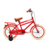 De Generation City 16 inch rood is een stevige en lichte kinderfiets met zijwieltjes en standaard. Ideaal voor kinderen die al kunnen fietsen, met een minimale zadelhoogte van 56 cm en een opvallend design.