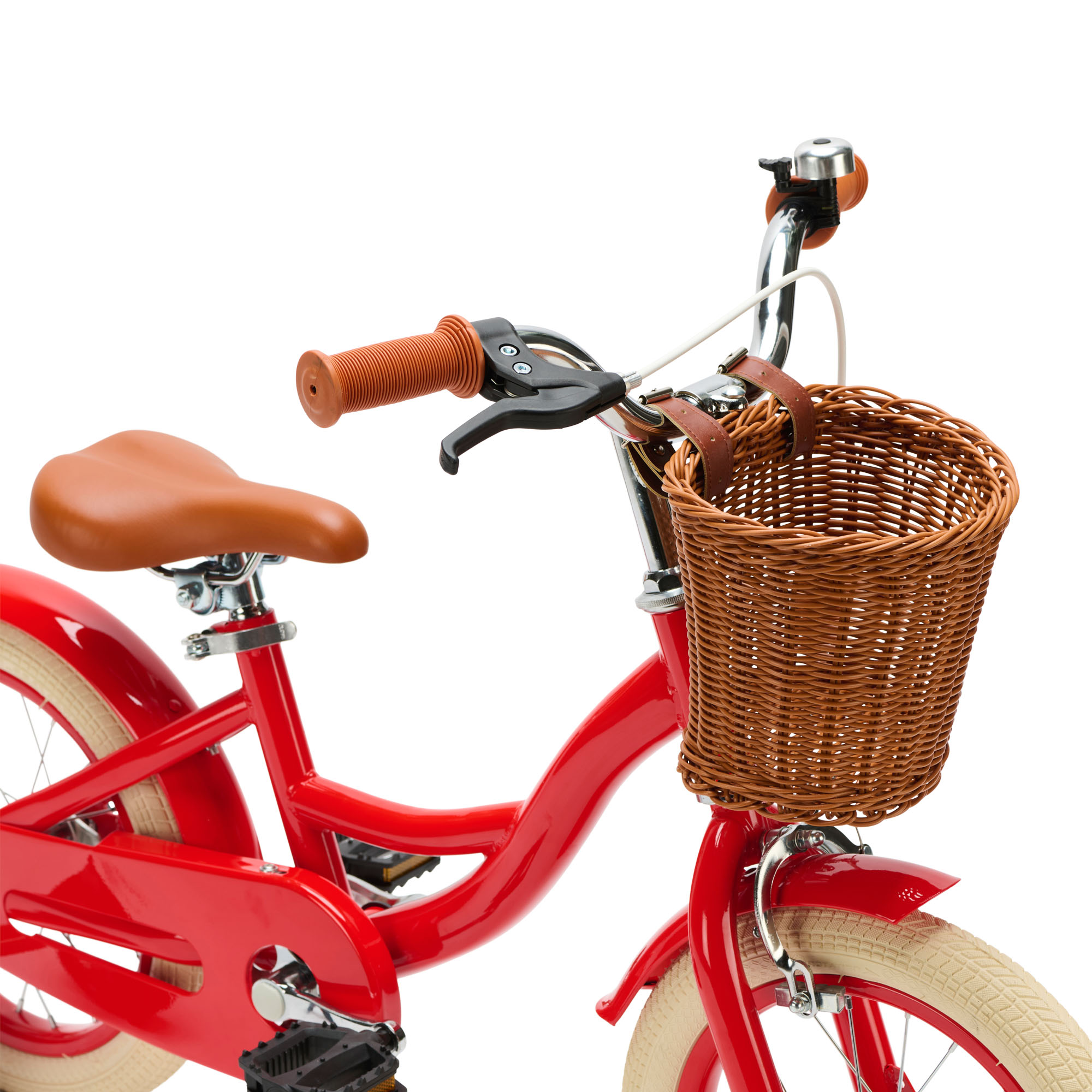 Generation Blanco 14 inch rood – Kinderfiets met Mandje Op de rode Generation Blanco kinderfiets 14 inch met mandje trekt jouw kind zeker de aandacht! Deze stoere fiets, geschikt voor kinderen van 3 tot 5 jaar, wordt met zijwieltjes geleverd en is daarom ook perfect geschikt voor kinderen die nog wat ondersteuning kunnen gebruiken.