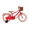 De Generation Retro 16 inch Rood – Kinderfiets met mandje is perfect voor 4-6 jarigen, met stijlvol design, veilige remmen, en comfort. Inclusief zijwieltjes, ideaal voor een veilige en plezierige fietservaring.