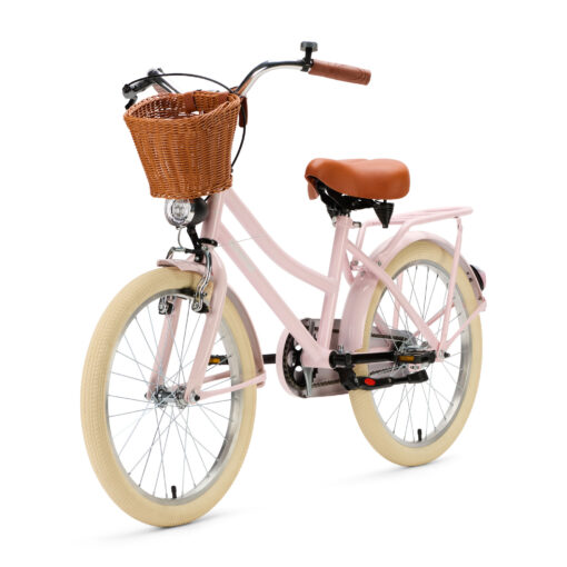 De Generation Transporter 20 inch Roze is een stijlvolle kinderfiets voor kinderen van ongeveer 6 tot 8 jaar. Uitgerust met een mandje, voor- en achterverlichting, terugtraprem, voorrem, fietsbel en standaard. Met een framemaat van 31 cm en een minimale zadelhoogte van 67 cm is deze fiets ideaal voor dagelijkse fietsavonturen.