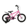De Generation Sport 16 inch Roze is een stoere kinderfiets voor kinderen van ongeveer 4 tot 6 jaar. Met afneembare zijwieltjes, terugtraprem, standaard, fietsbel, spatborden en een gesloten kettingkast is deze fiets ideaal om te leren fietsen. Het sportieve roze-zwarte design en de brede zwarte banden zorgen voor een moderne uitstraling. De fiets heeft een framemaat van 26 cm en een minimale zadelhoogte van 53 cm.